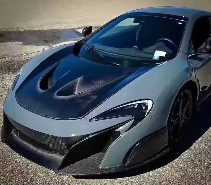 New Carbon Fiber Front Bumper Engine Hoods & Bonnet Cover for  650S